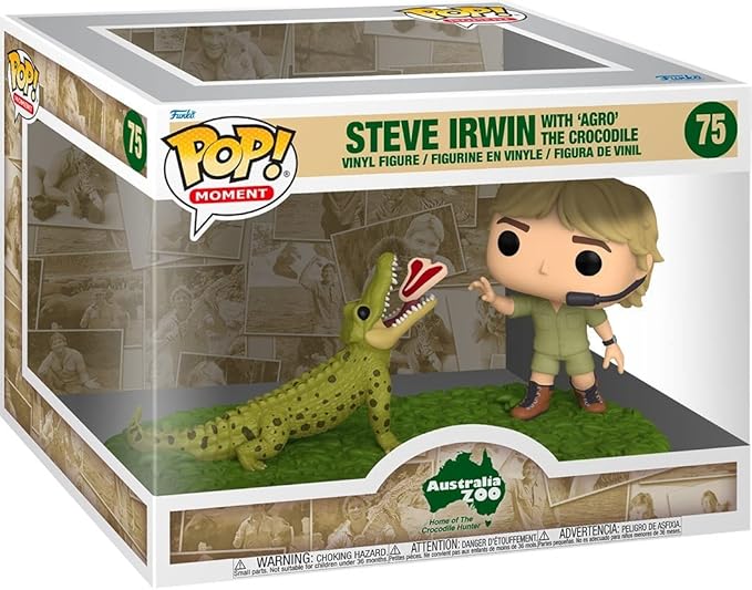 Funko Pop! Moment: Australia Zoo - Steve Irwin with 'Agro' The Crocodile #75
