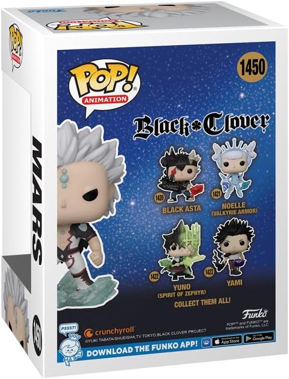 Funko Pop! Animation: Black Clover - Mars with Book 1450
