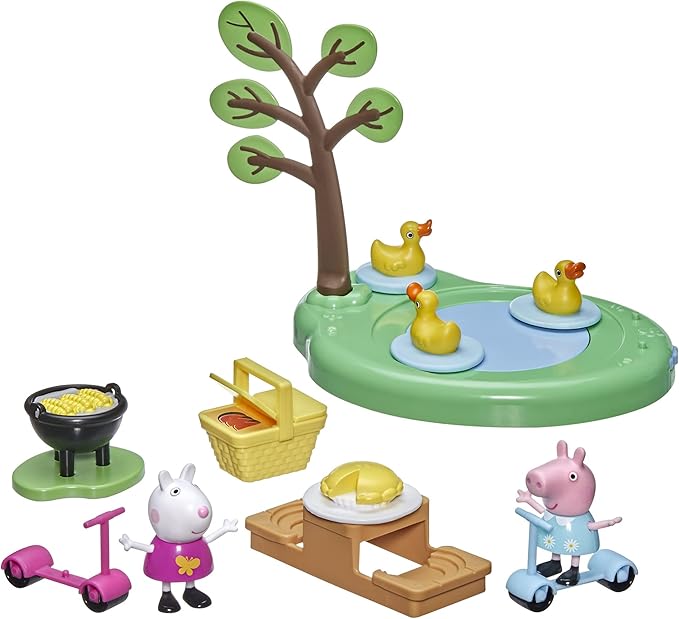 Peppa Pig Peppa Picnic Fun Adventure Playset with two Toy Figures