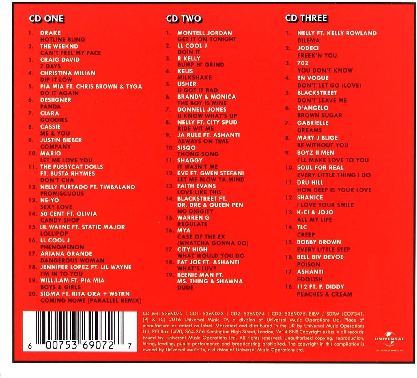 R & B Chill 3 CD Album (Explicit Lyrics)