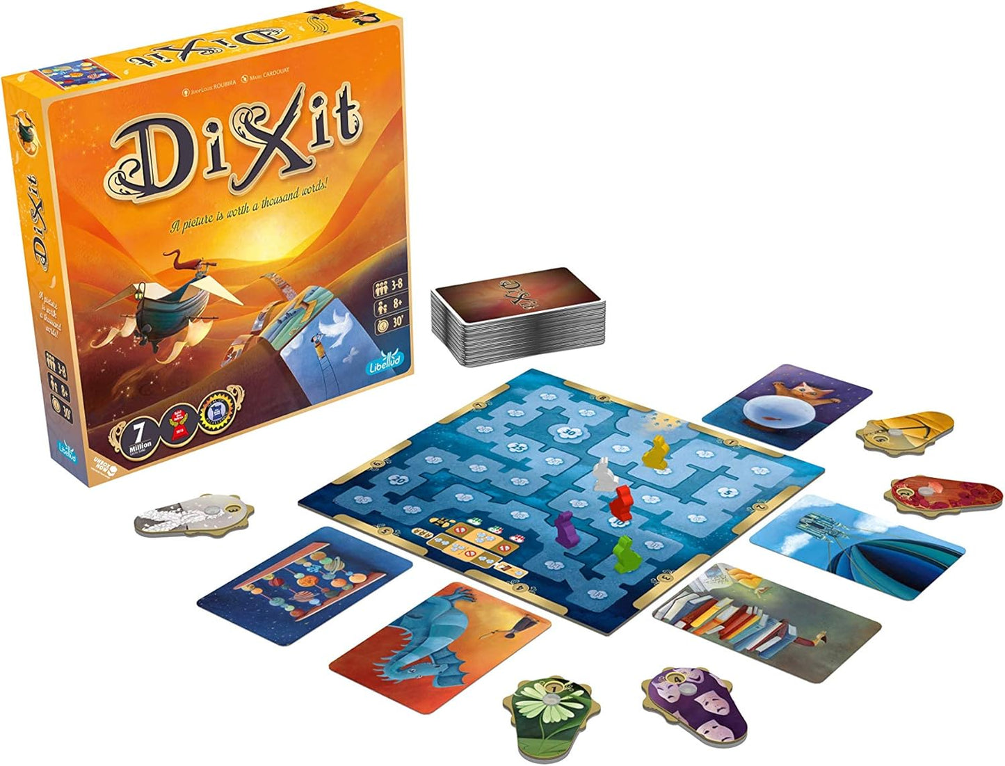 Libellud Dixit Board Game Ages 8+ 3 to 8 Players 30 Minutes Playing Time (2021 Refresh)