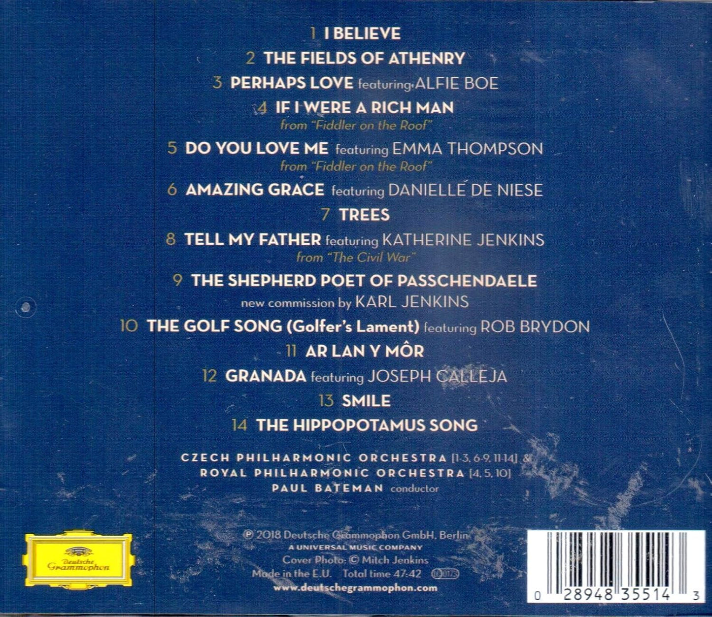 Bryn Terfel Dreams and Songs CD Alfie Boe Katherine Jenkins Rob Brydon