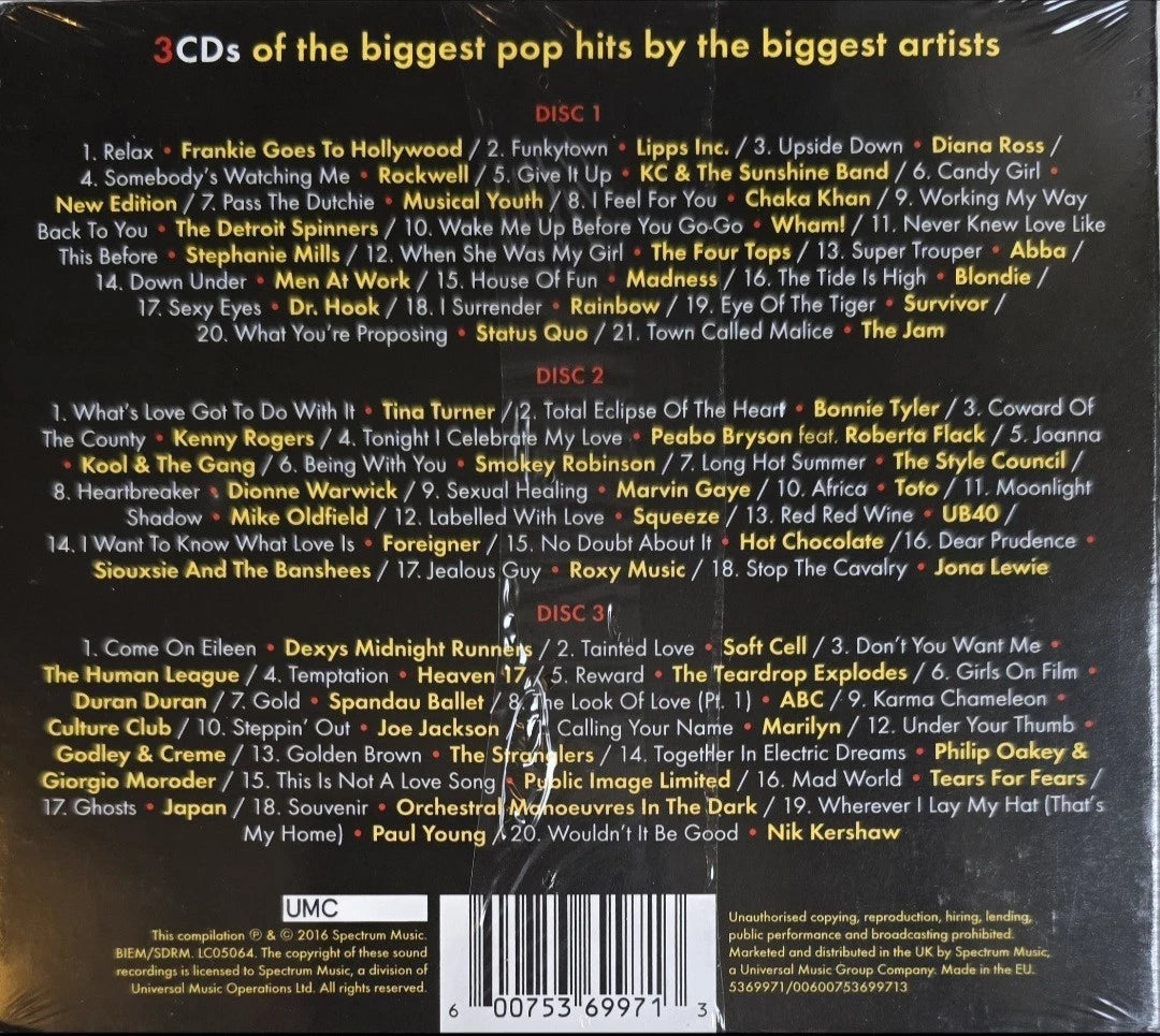 Top of the Pops 1980-1984 3 CD Various Artists