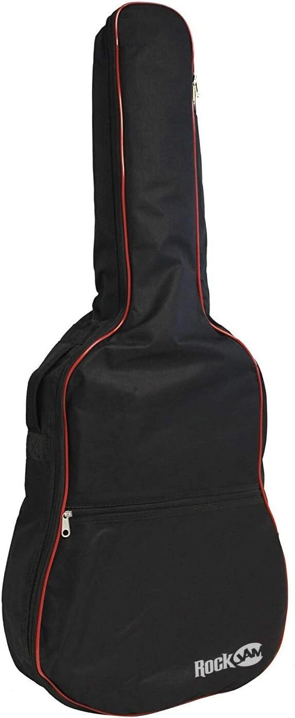 RockJam DGB-02 Padded Acoustic Guitar Bag Carry Handle Shoulder Strap Black