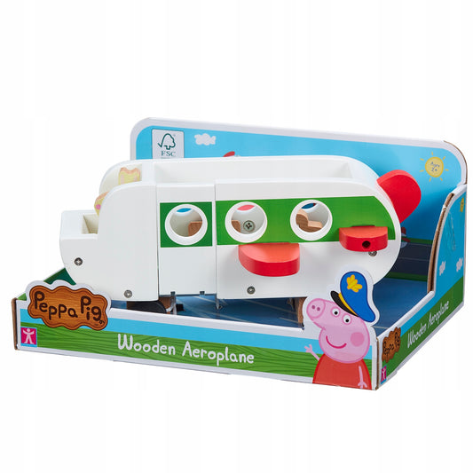 Peppa Pig Wood Play Aeroplane & Figure