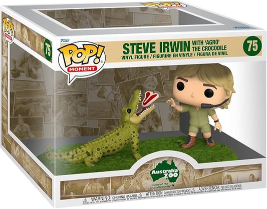 Funko Pop! Moment: Australia Zoo - Steve Irwin with 'Agro' The Crocodile #75