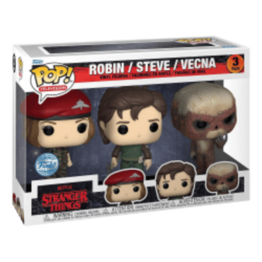 Funko POP! Stranger Things S4 - Robin/Steve/Vecna (3 Pack)