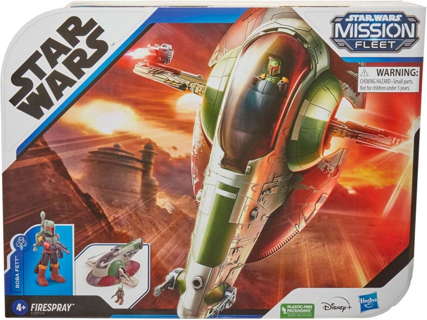 Star Wars Mission Fleet Starship Skirmish, Boba Fett and Starship Toy for Kids, 2.5-Inch-Scale Figure and Vehicle