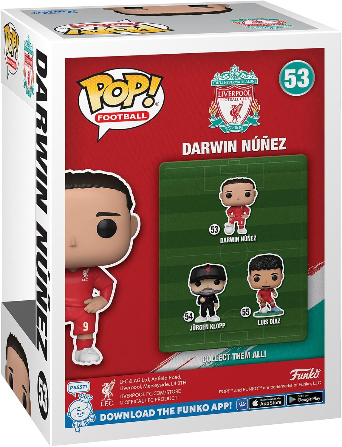 Funko POP! Football: Liverpool FC - Darwin Nunez 53