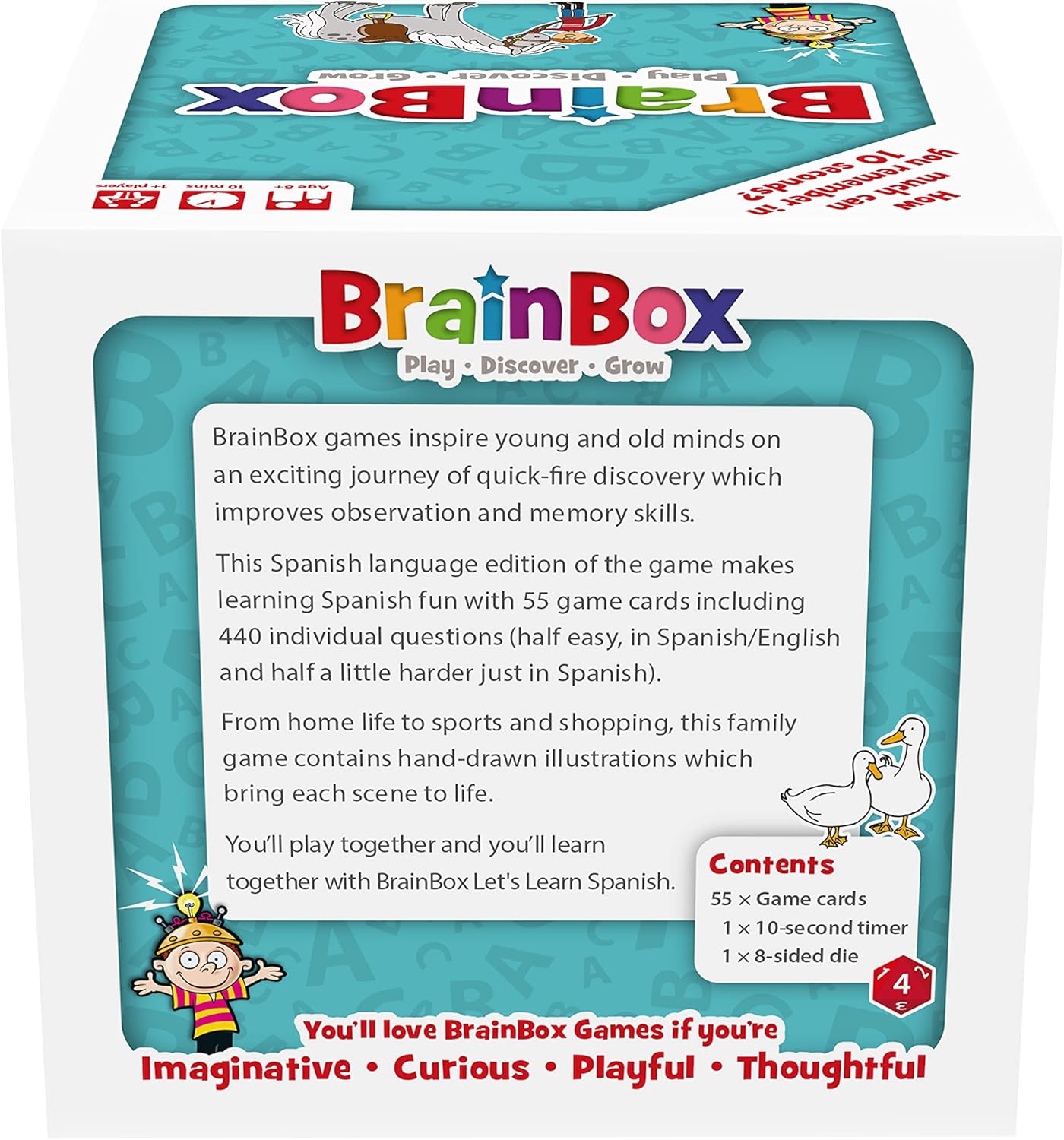 Brainbox Lets Learn Spanish Childrens Educational Card Game