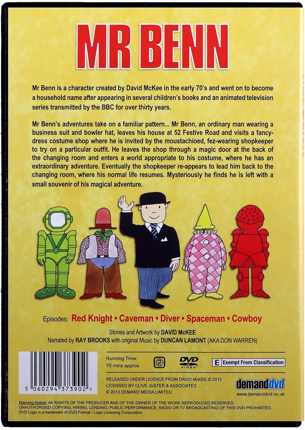 Mr Benn David Mckee The Adventures of an Ordinary Man DVD