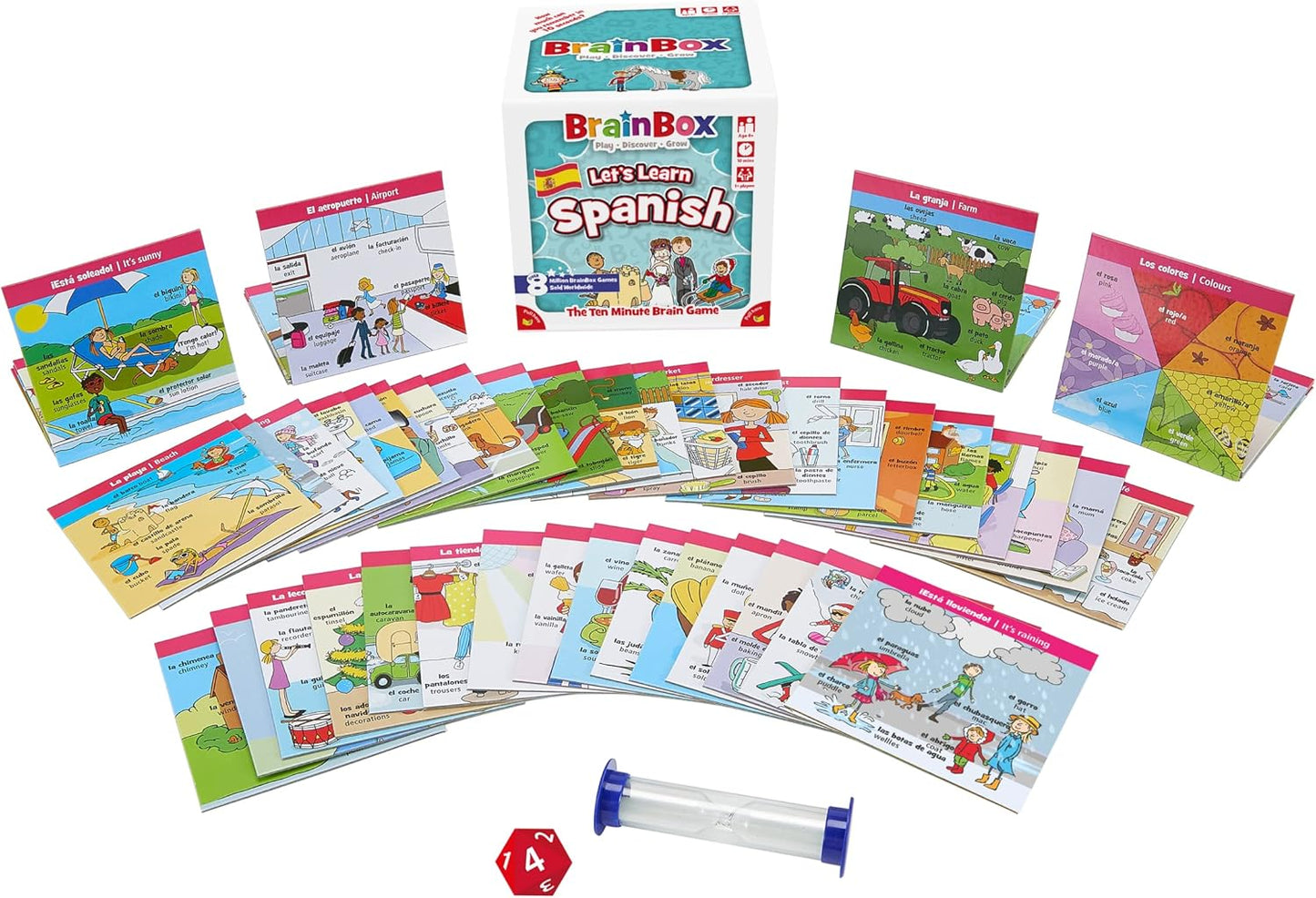Brainbox Lets Learn Spanish Childrens Educational Card Game