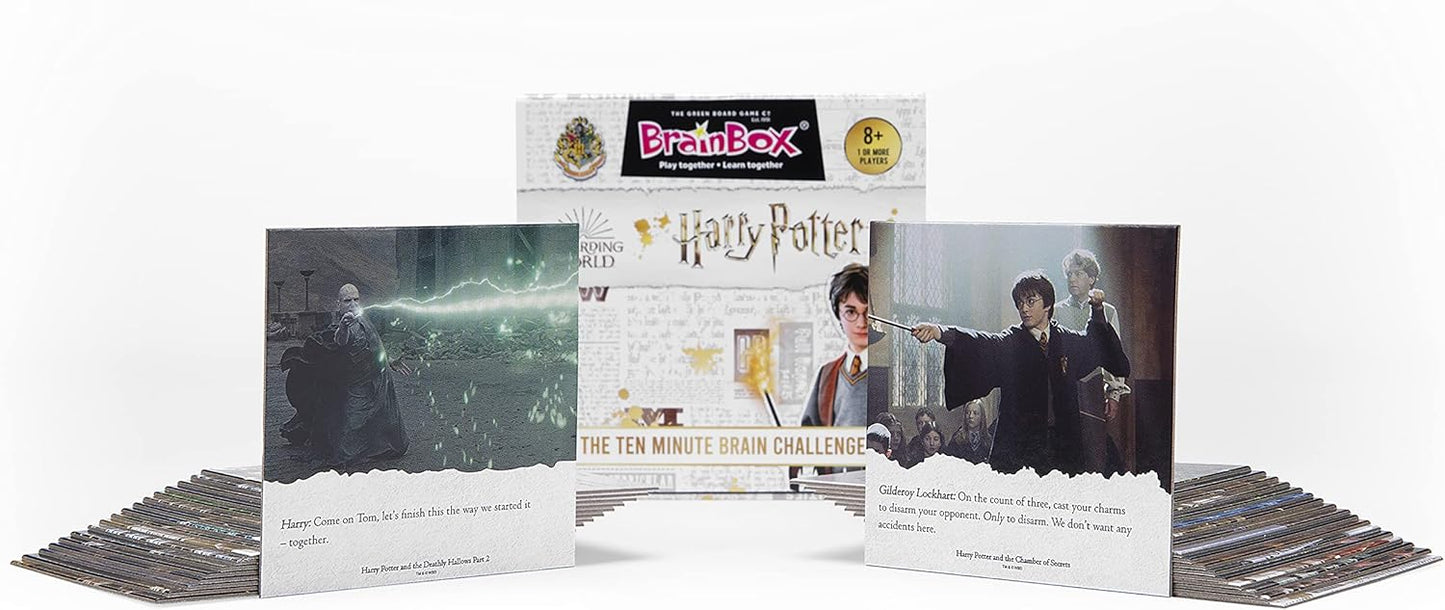 BrainBox Harry Potter | Fun & Educational Card Game | Ages 8+ | 1+ Players | 10 Minutes Play Time