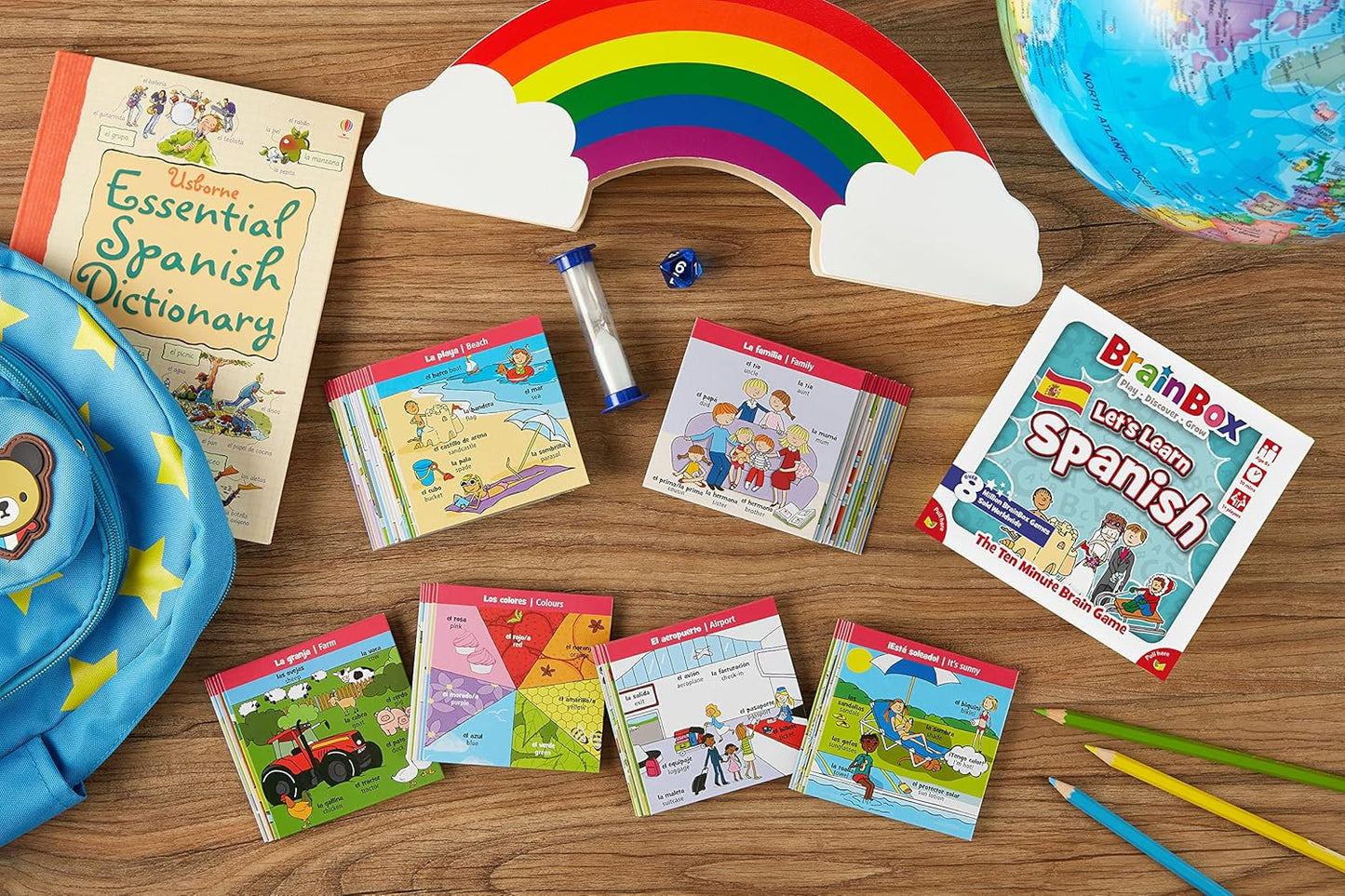 Brainbox Lets Learn Spanish Childrens Educational Card Game