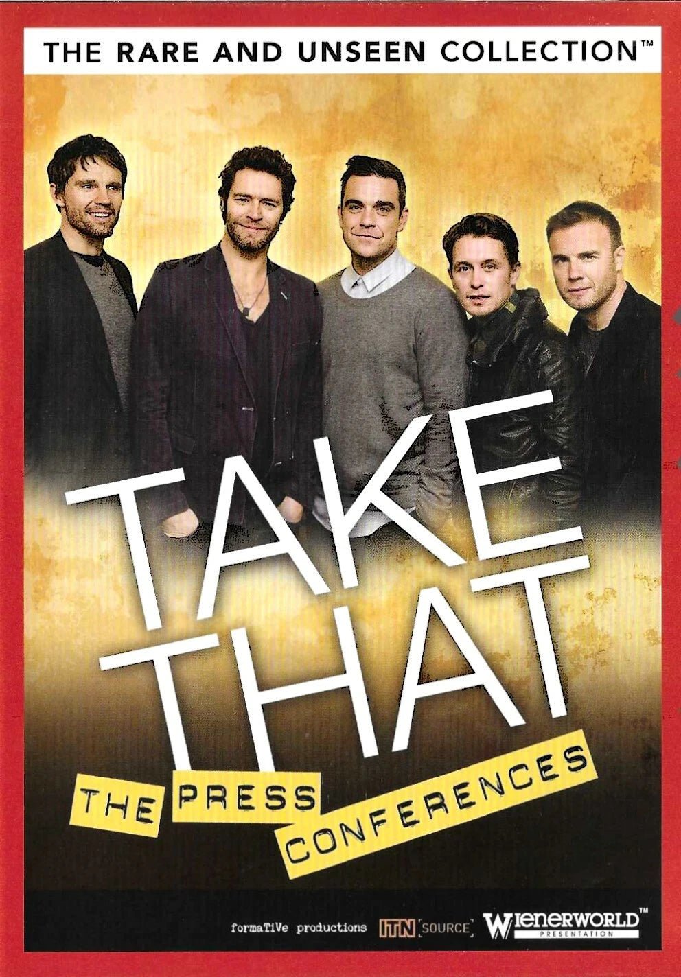 TAKE THAT The Press Conferences DVD Robbie Williams JASON ORANGE Gary Barlow